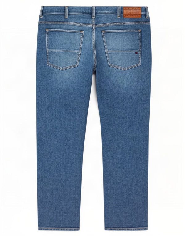 Tommy Hilfiger Uomo Mercer Regular Fit Jeans dritti W42 L32 Cotone Blu