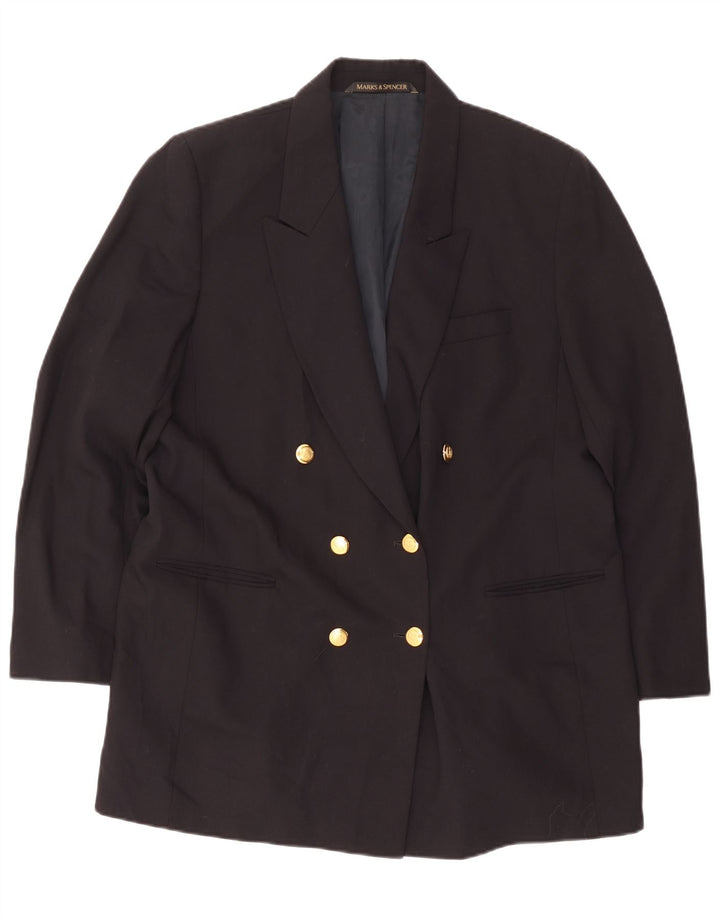 Giacca da donna Marks & Spencer St. Michael Blazer UK 20 2XL Blu navy
