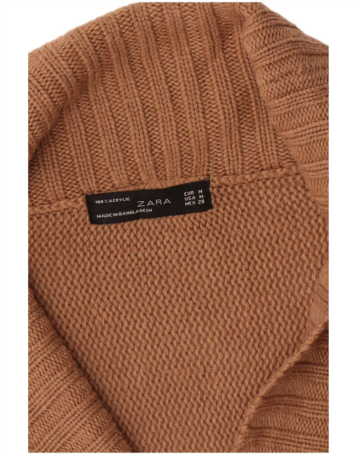 Maglione cardigan da donna Zara UK 14 Marrone medio