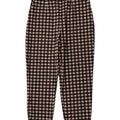 Pantaloni chino affusolati da donna ZARA medi W28 L26 poliestere a quadretti neri