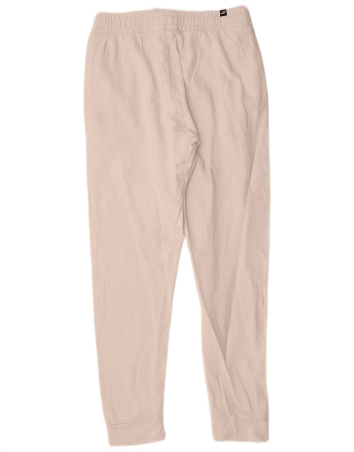 Pantaloni da tuta da donna Puma Joggers UK 14 Medium White Cotton
