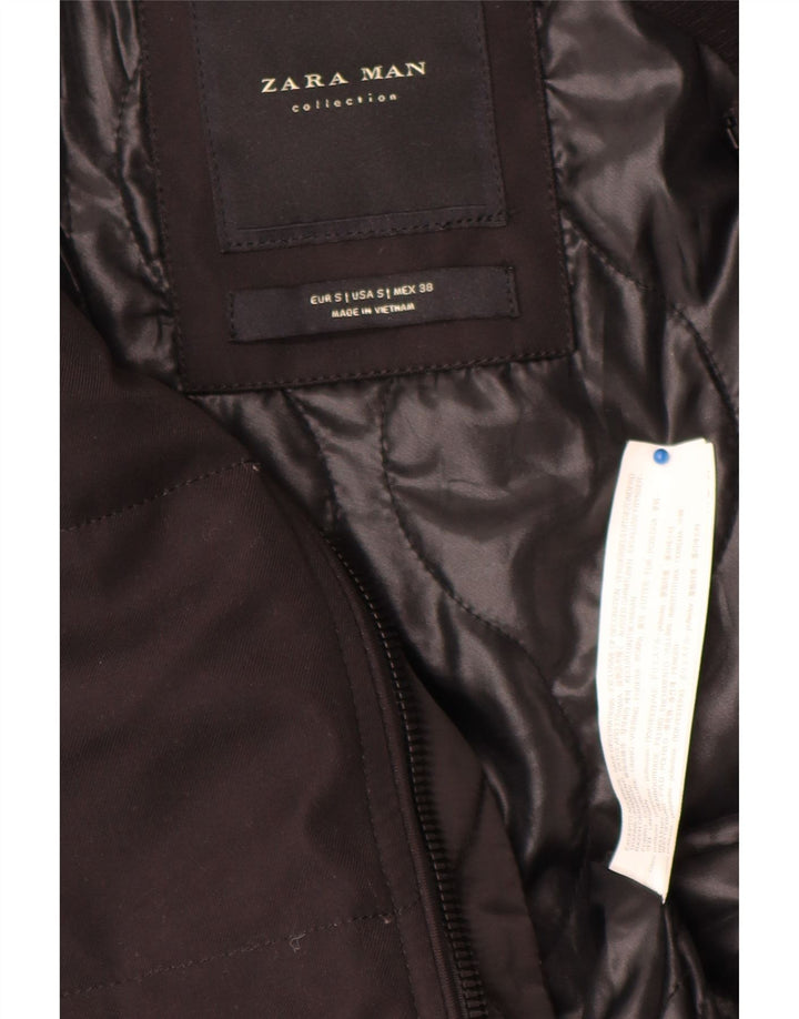 Giacca imbottita da uomo Zara UK 36 piccola in poliestere nero