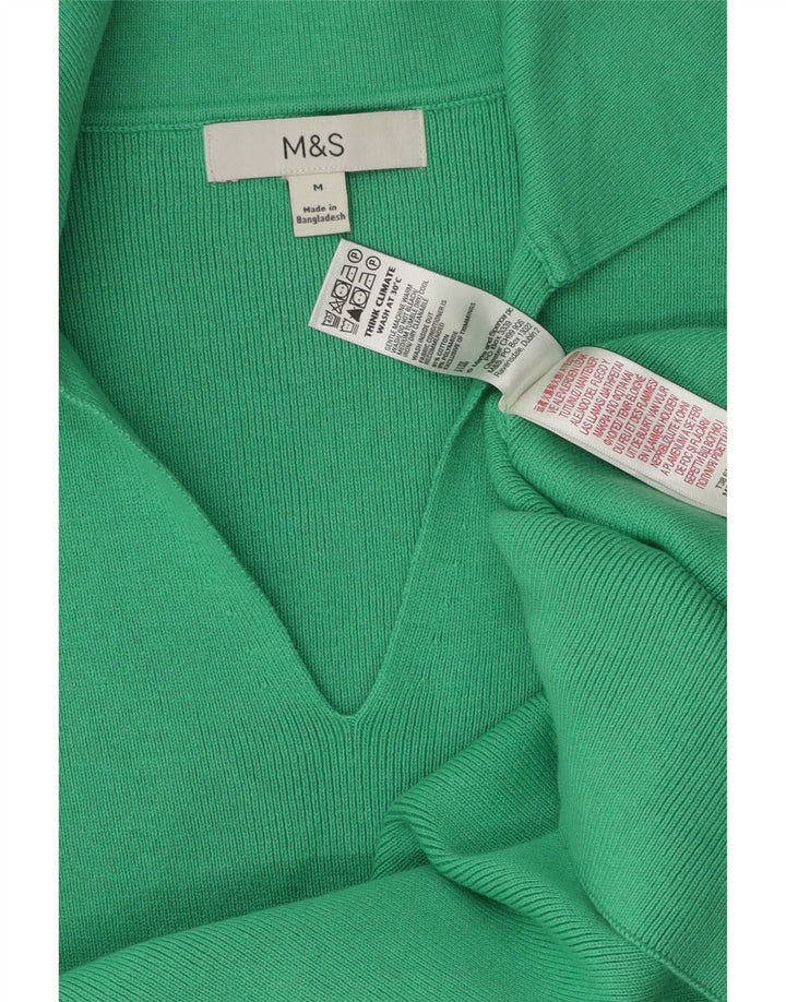 Polo da donna Marks & Spencer UK 12 cotone verde medio