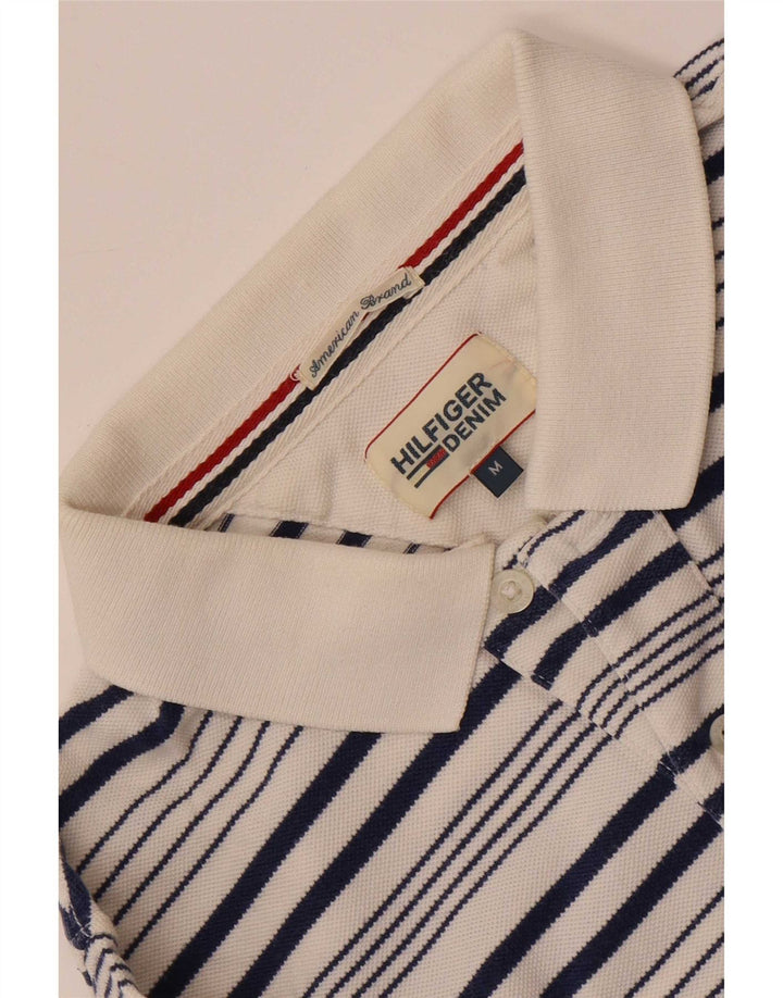 Polo da uomo Tommy Hilfiger a righe bianche medie