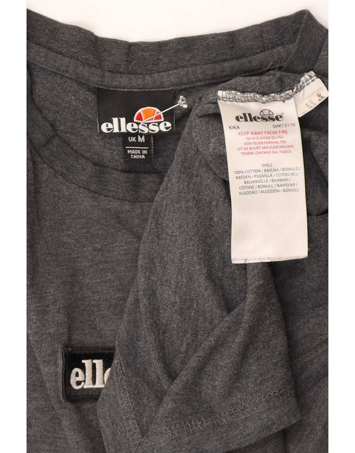 T-shirt da uomo Ellesse Top in cotone grigio medio