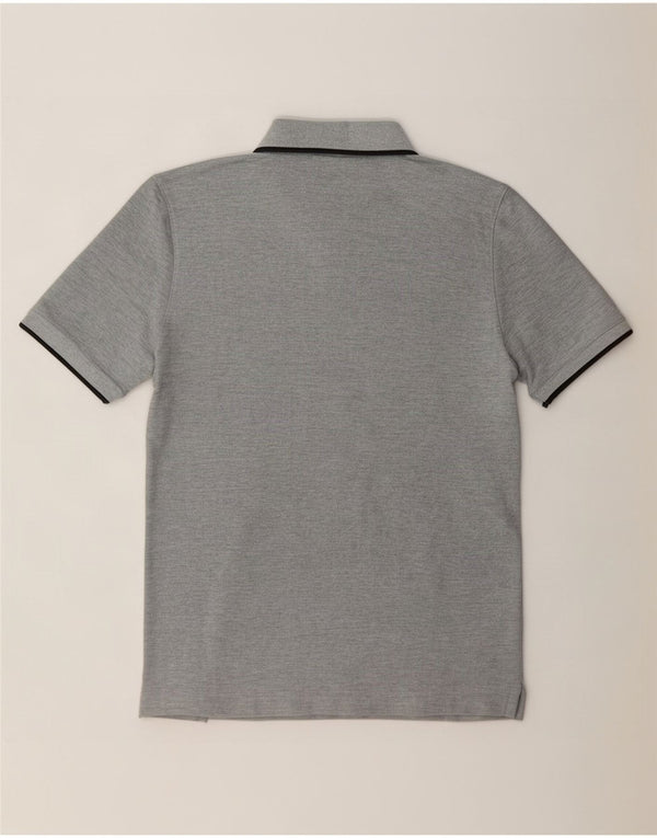 Polo Reebok da uomo XS in cotone chiazzato grigio
