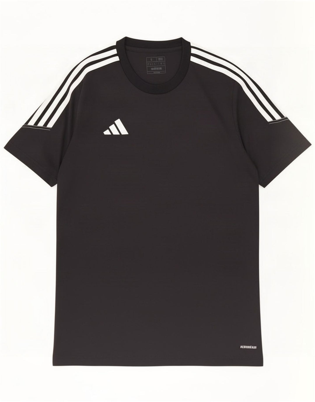 T-shirt Adidas Aeroready da uomo piccola piccola in poliestere nero