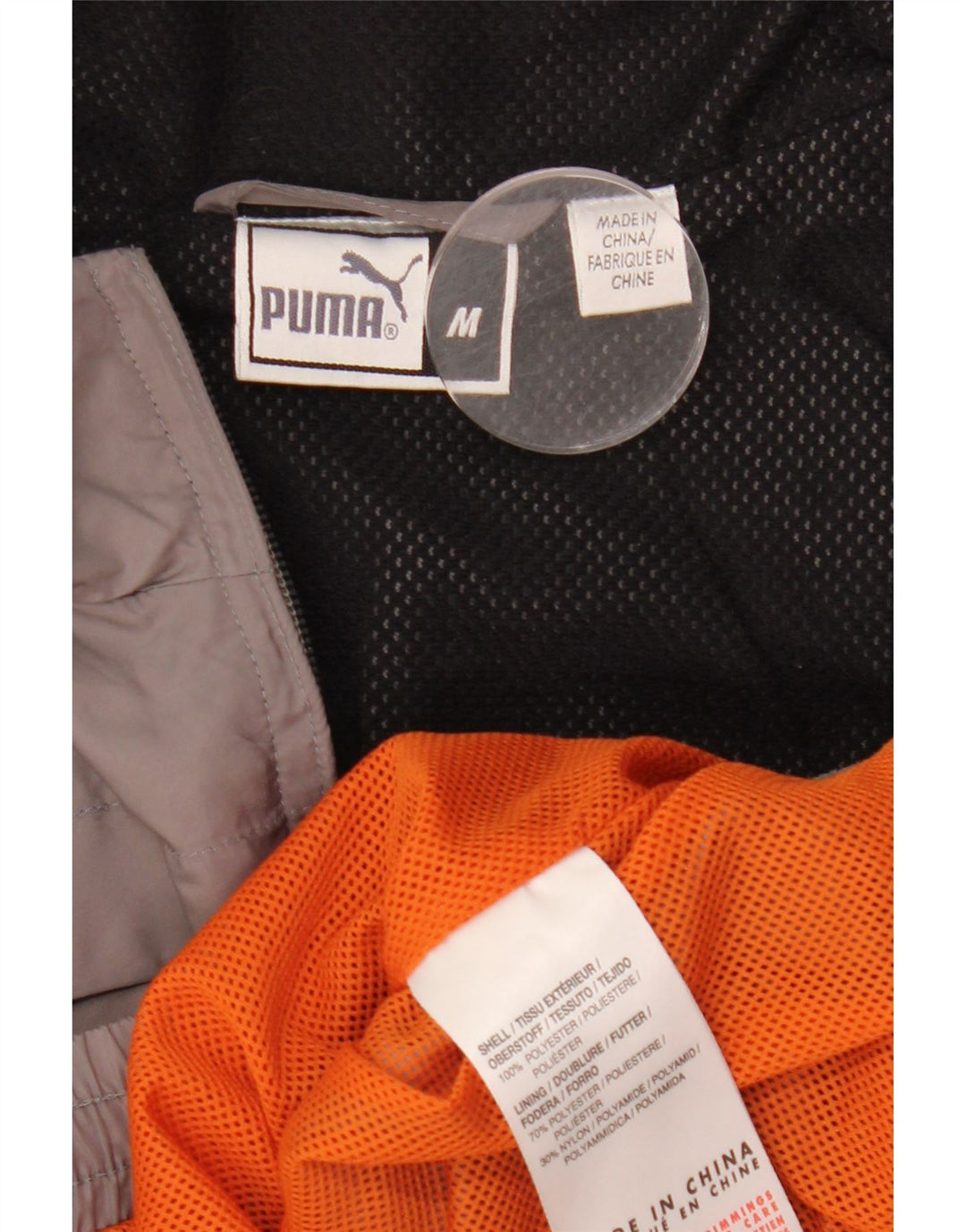 Giacca bomber da uomo Puma UK 38 Poliestere color block grigio medio