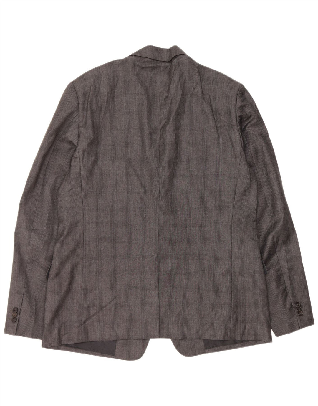 Giacca blazer da uomo a 2 bottoni Prada IT 56 2XL viscosa a quadri grigia