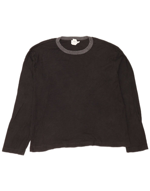 Calvin Klein Jeans Top da uomo a maniche lunghe 2XL in cotone nero