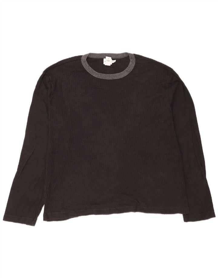 Calvin Klein Jeans Top da uomo a maniche lunghe 2XL in cotone nero