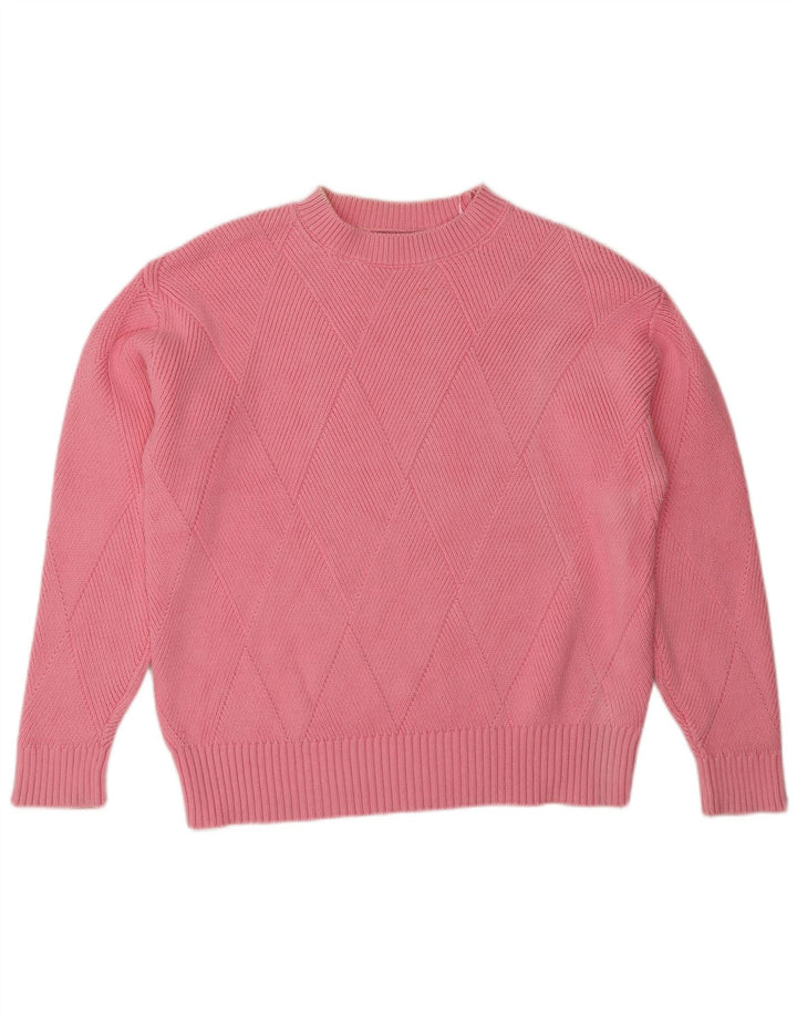 Maglione maglione girocollo da donna Marks & Spencer UK 14 Rosa medio