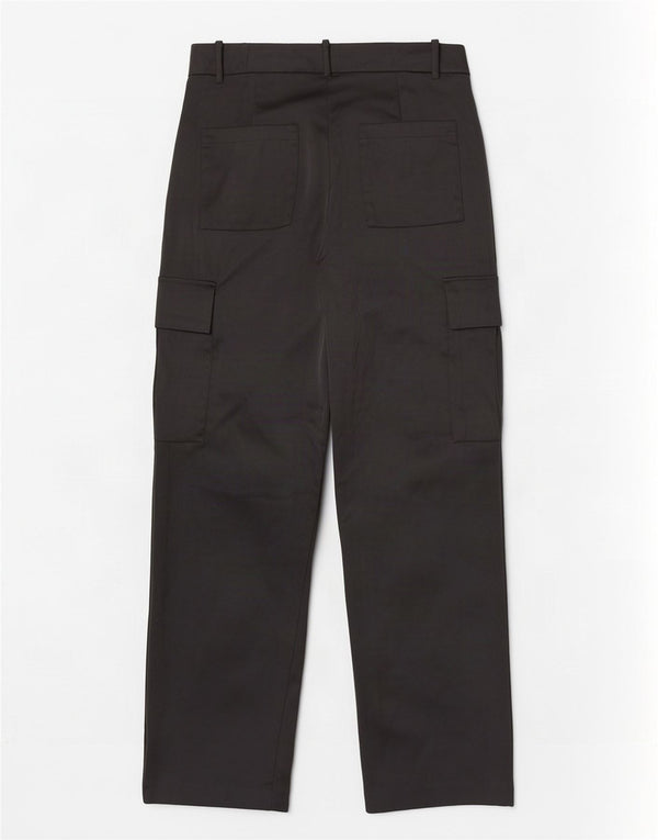 Pantaloni cargo dritti da donna Zara medi W28 L32 neri