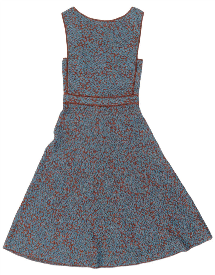 Abito da donna a trapezio senza maniche Missoni IT 42 Poliammide maculato blu medio
