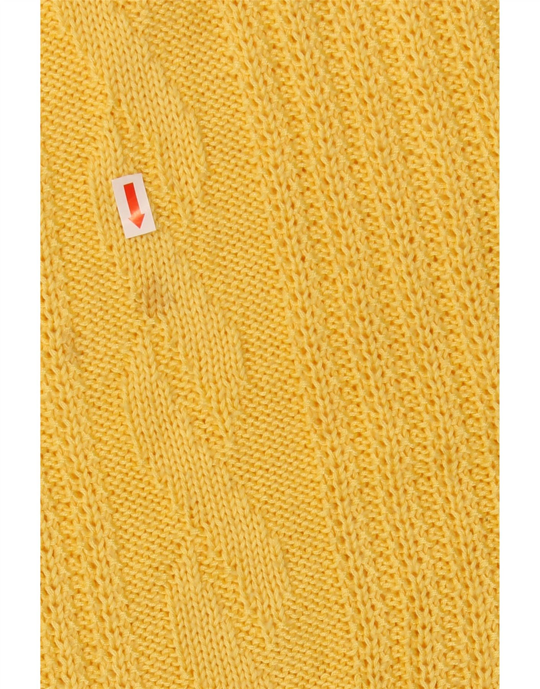 Maglione girocollo da donna VINTAGE IT 48 XL Acrilico giallo