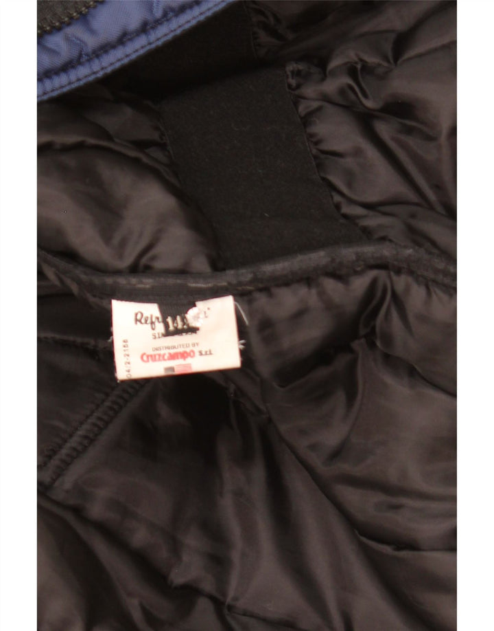 Piumino con cappuccio da bambino Refrigiwear 13-14 anni in poliammide blu navy