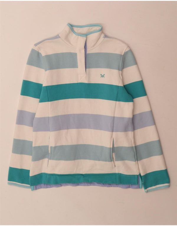 Crew Clothing Felpa da donna Maglione UK 8 Piccolo a righe multicolore