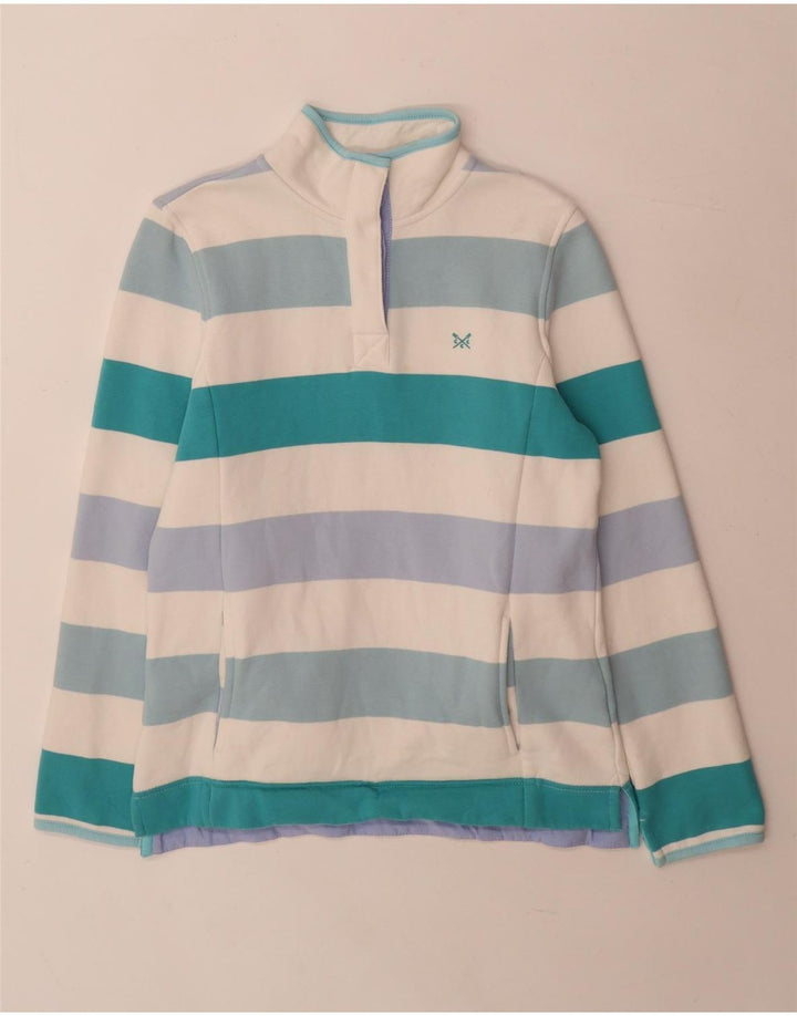 Crew Clothing Felpa da donna Maglione UK 8 Piccolo a righe multicolore