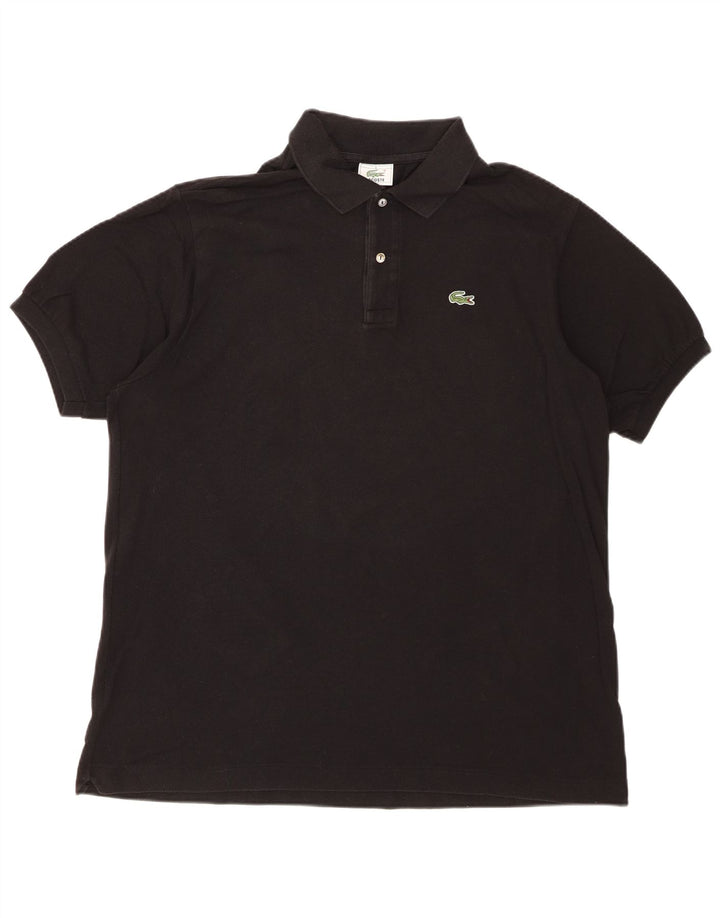 Polo da uomo LACOSTE taglia 6 XL in cotone nero