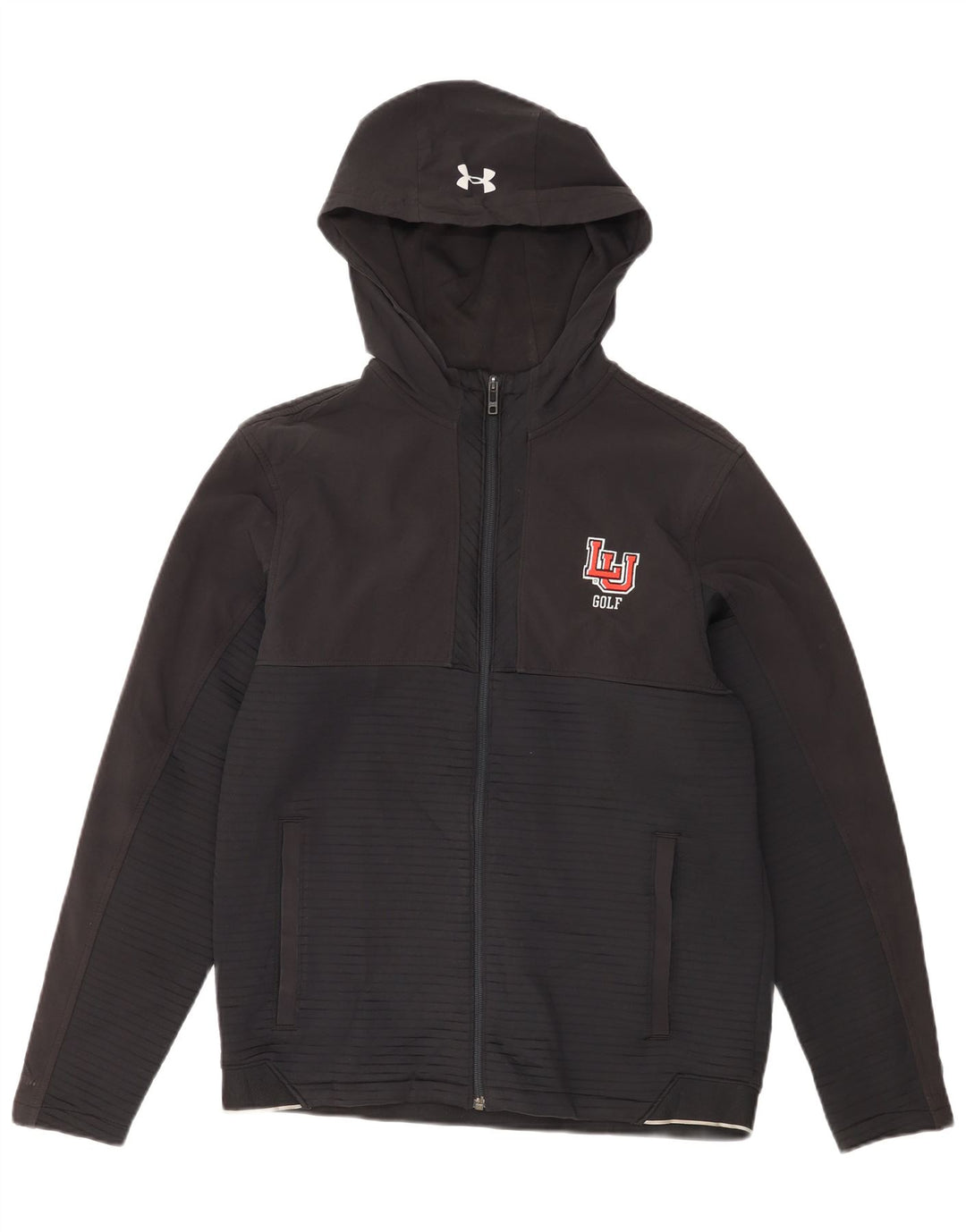 Maglione con cappuccio e zip da uomo Under Armour nero medio