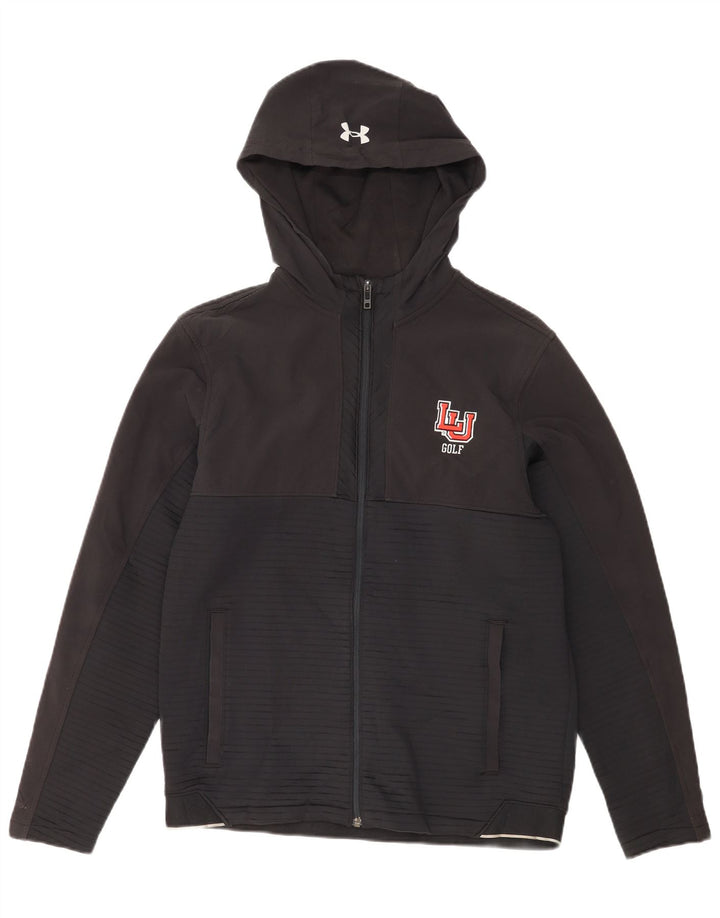 Maglione con cappuccio e zip da uomo Under Armour nero medio