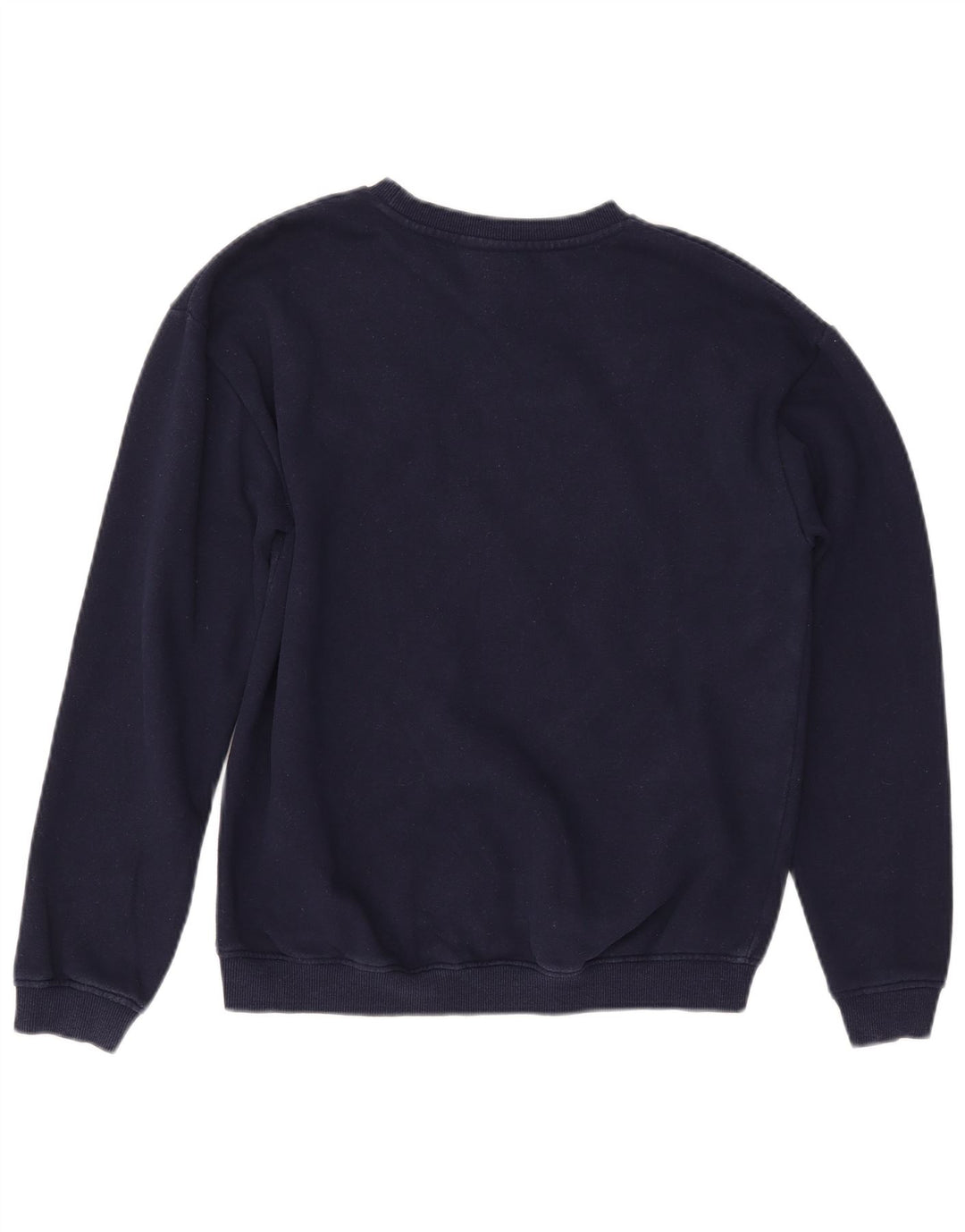 ELLESSE Felpa con grafica da donna Maglione UK 12 Medio Blu Navy Cotone