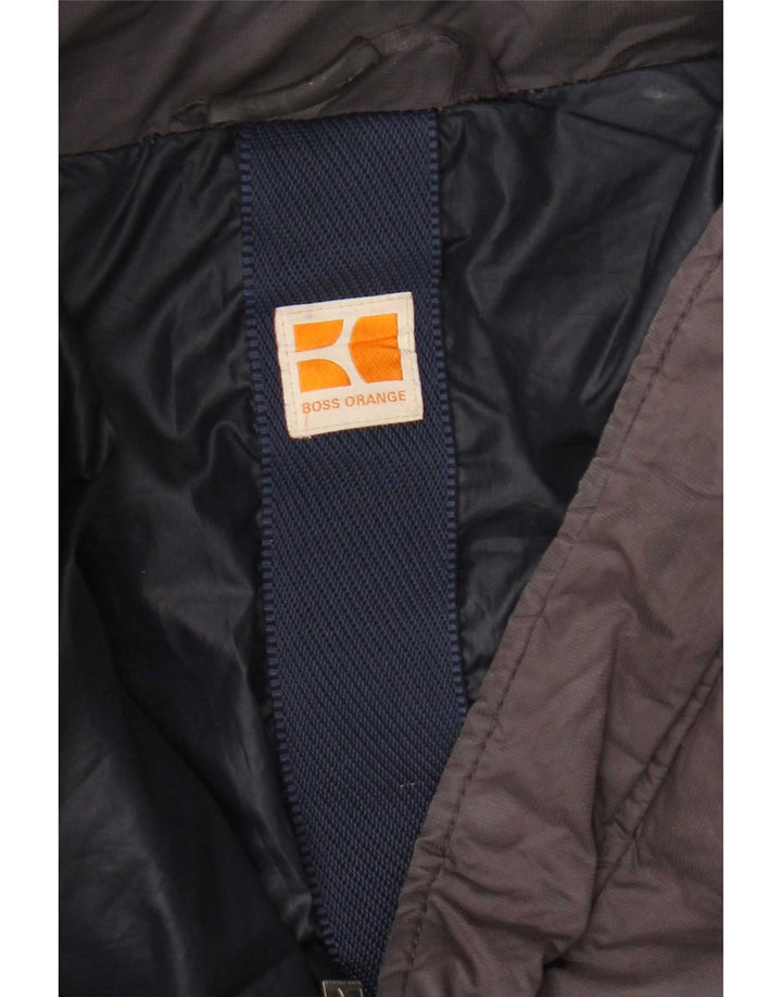Giacca imbottita con cappuccio da uomo Hugo Boss UK 38 medio marrone