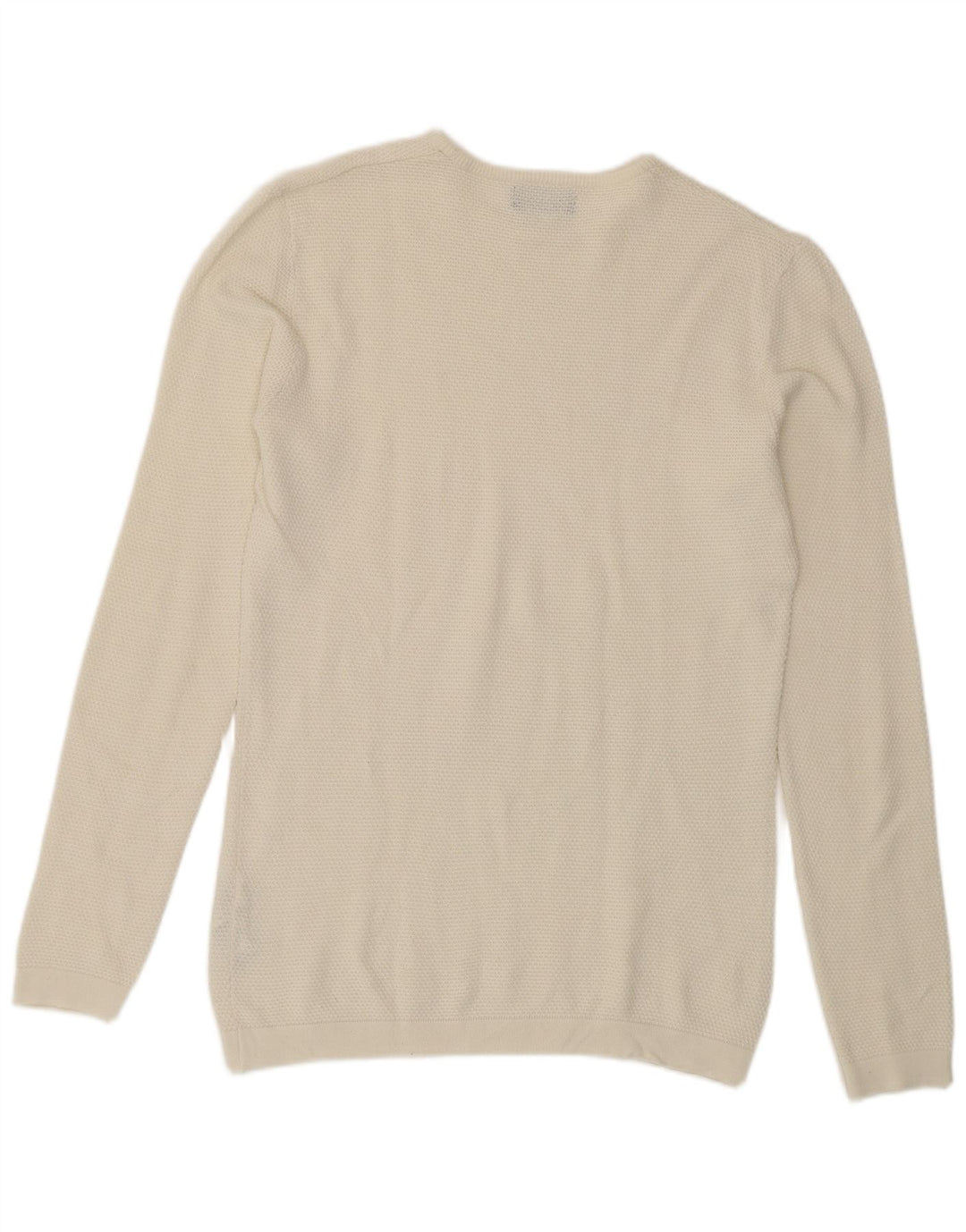 Maglione girocollo da uomo Zara in acrilico bianco medio