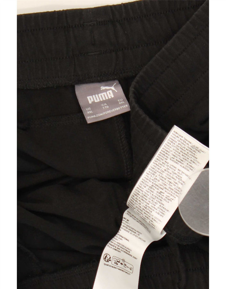 Pantaloncini sportivi da uomo Puma 2XL cotone nero