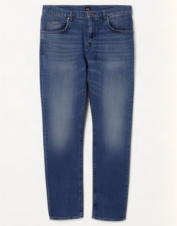 Jeans dritti da uomo Hugo Boss W32 L30 cotone blu