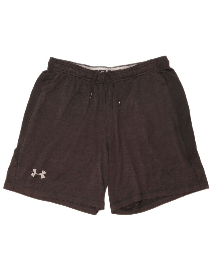 Pantaloncini sportivi da uomo Under Armour grandi neri screziati