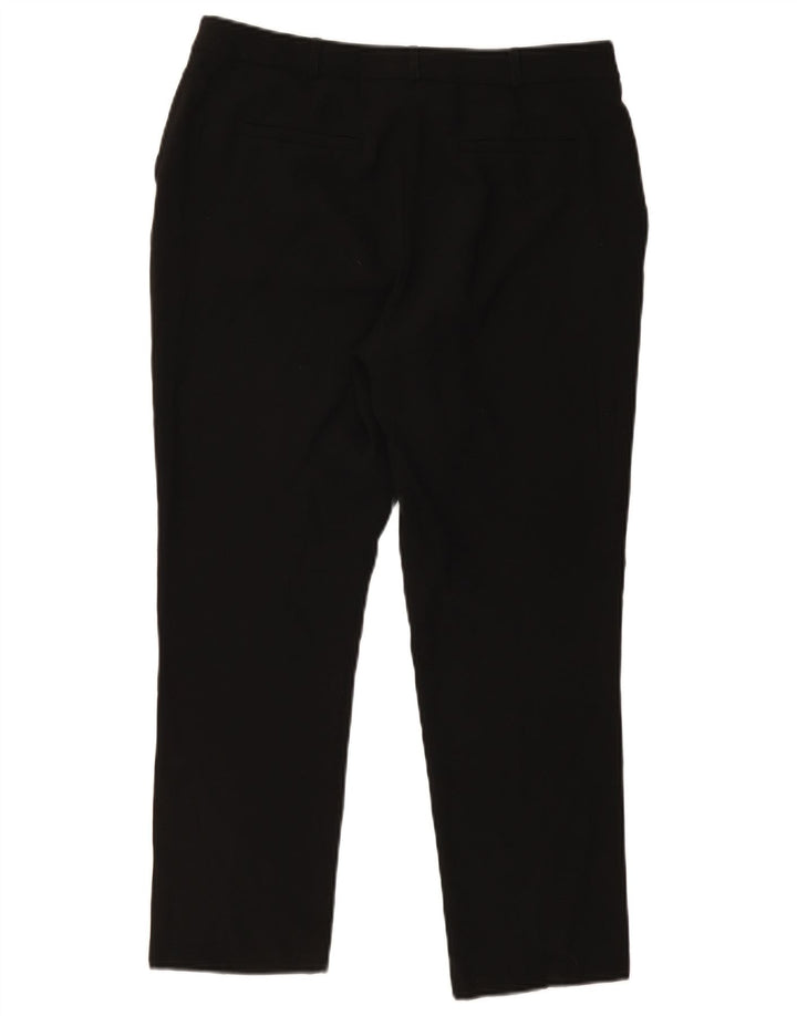Pantaloni chino slim da donna M&Co UK 12 medi W32 L25 poliestere nero