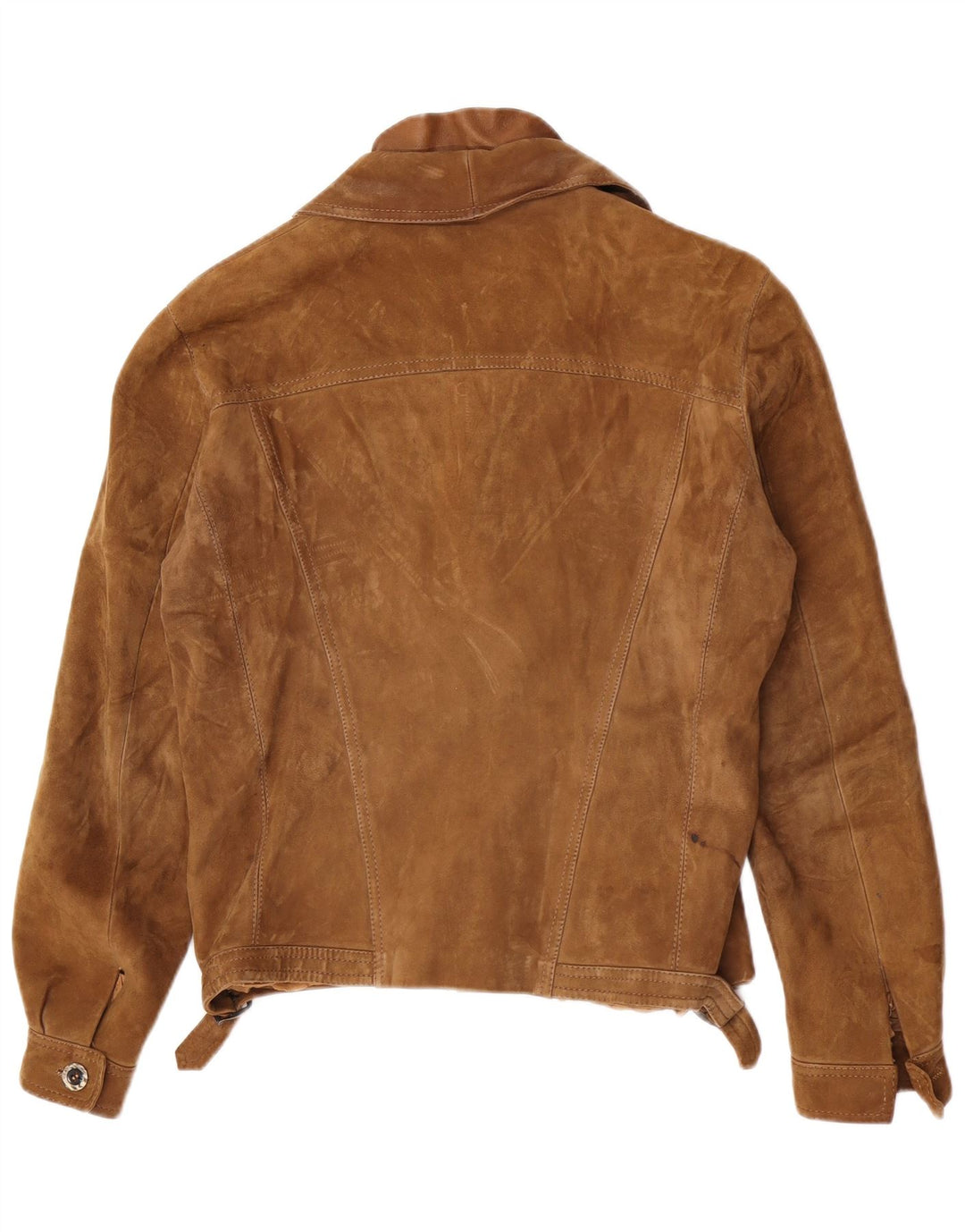 Giacca vintage in pelle scamosciata da uomo IT 48 Beige medio