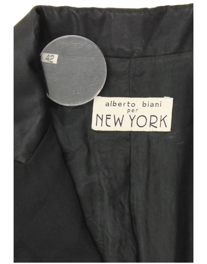 Giacca blazer da donna a 1 bottone Alberto Biani IT 42 media nera
