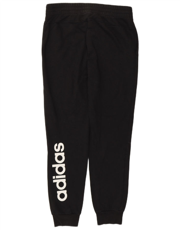 Pantaloni da tuta con grafica Adidas da donna Joggers UK 12/14 Medio Nero