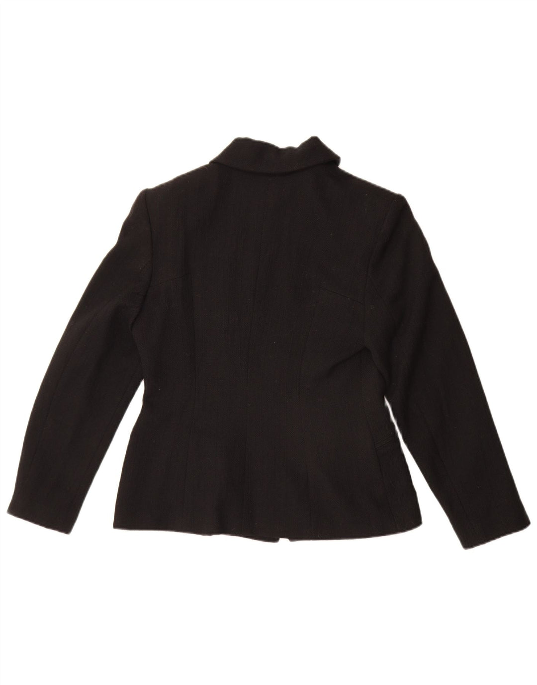 Giacca blazer vintage da donna con zip intera IT 42 poliestere nero medio