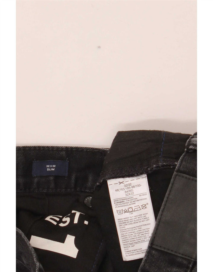 Jeans slim da uomo Gap W32 L32 cotone nero