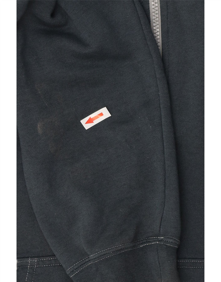 Felpa con cappuccio e zip Nike da uomo, grande, in cotone blu navy