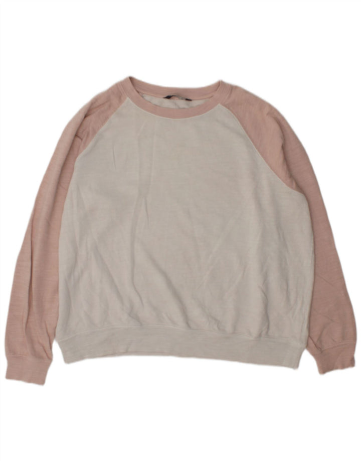 Felpa da donna Marks & Spencer UK 16 Large Off White Colourblock