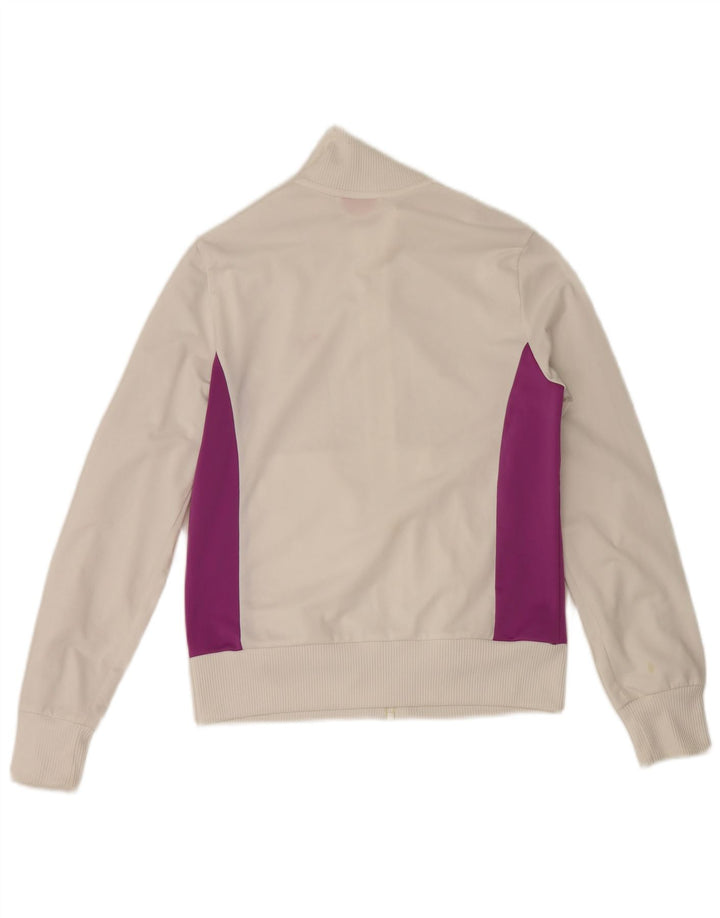 Giacca da tuta da donna Puma UK 12 Poliestere color block bianco medio