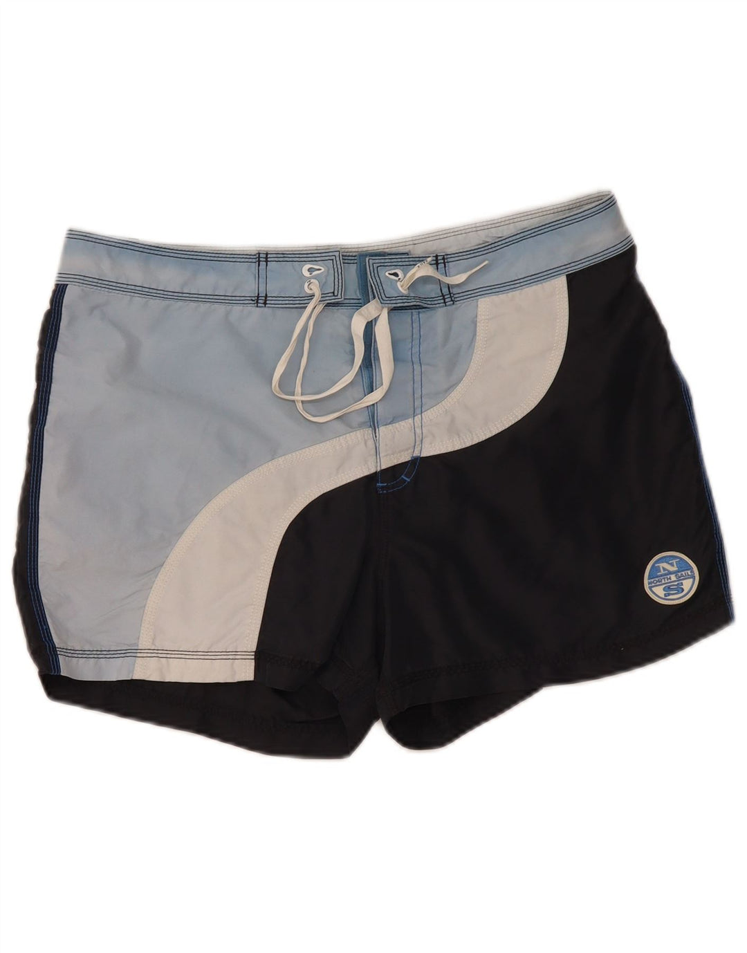 Pantaloncini da bagno da uomo NORTH SAILS medio nero color block in poliammide