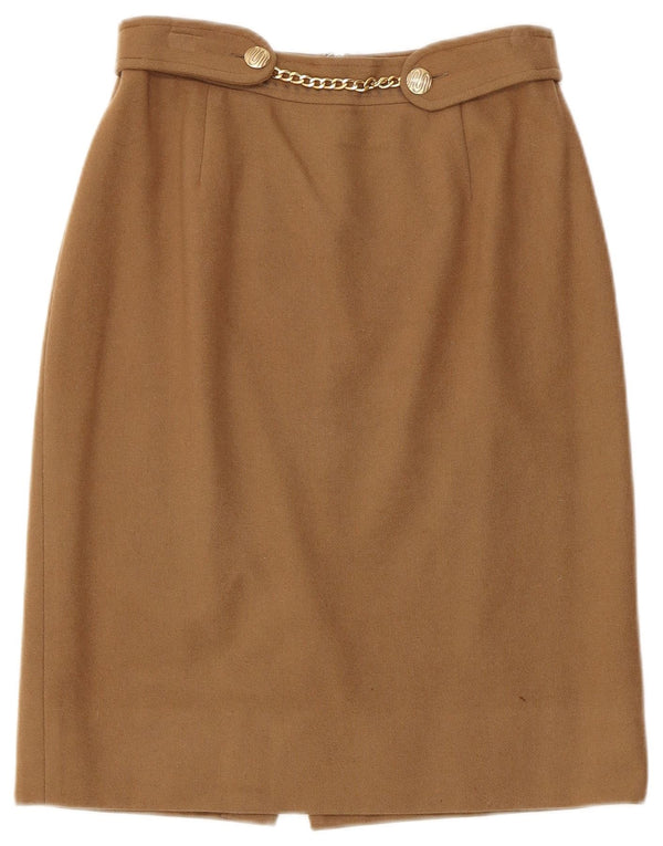 Gonna a tubino a vita alta da donna Gianfrediani IT 44 media W26 Beige Cashmere