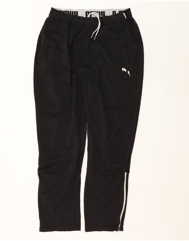 PUMA Mens Graphic Tracksuit Trousers Large  Black Polyester