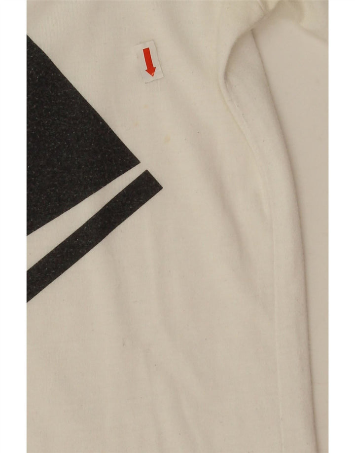 T-shirt grafica oversize da donna Nike UK 6 XS poliestere bianco