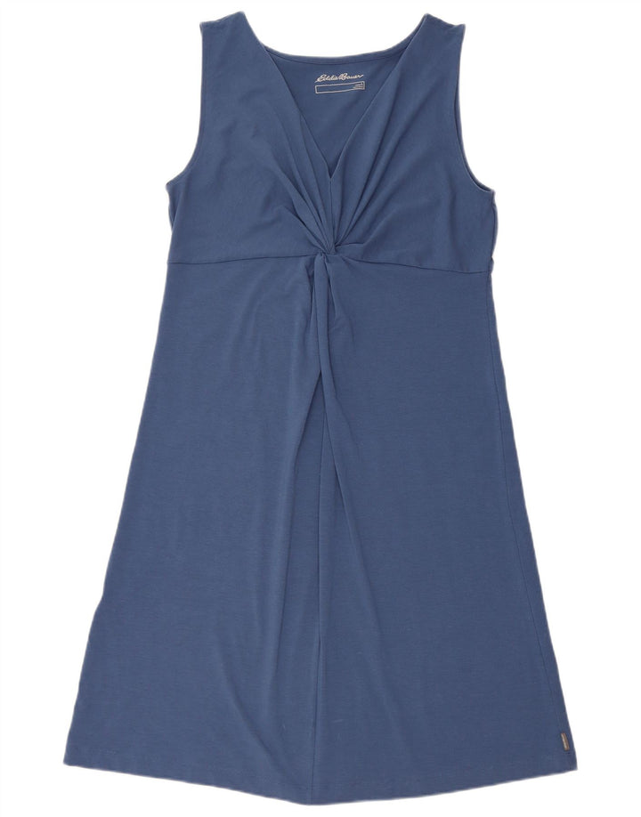 Abito a trapezio senza maniche da donna Eddie Bauer UK 14 Grande poliestere blu