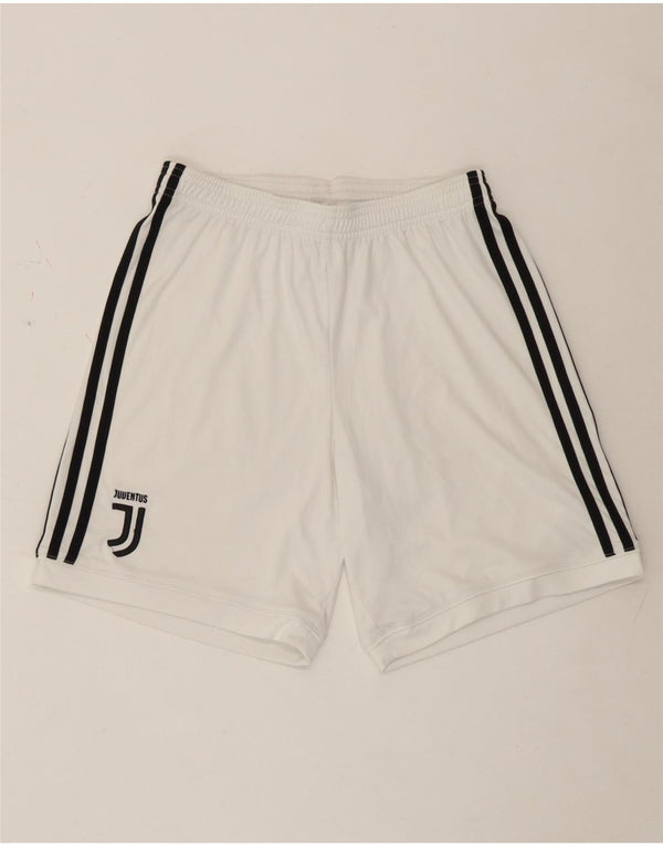 Pantaloncini sportivi Adidas da donna Juventus UK 8 piccoli poliestere bianco