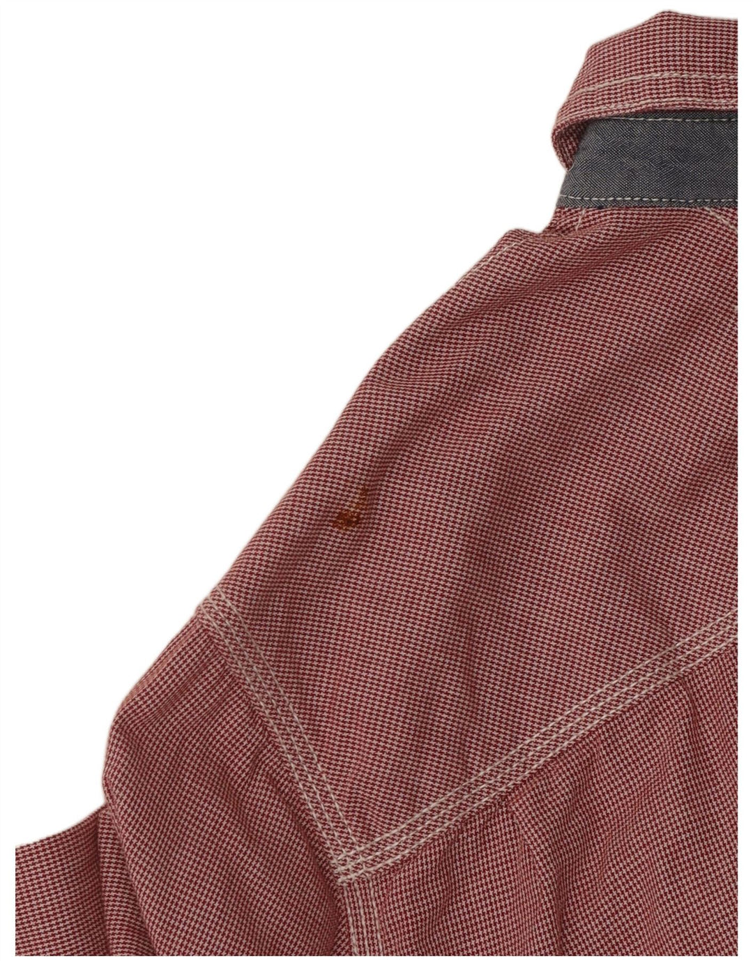 Camicia da uomo Tommy Hilfiger in cotone pied de poule rosso medio