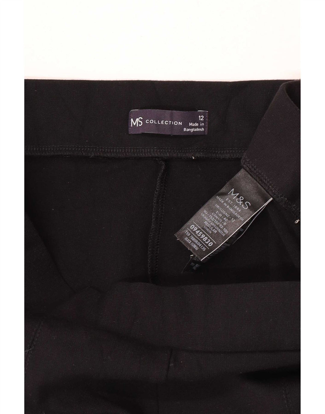 Leggings da donna Marks & Spencer UK 12 viscosa nera media