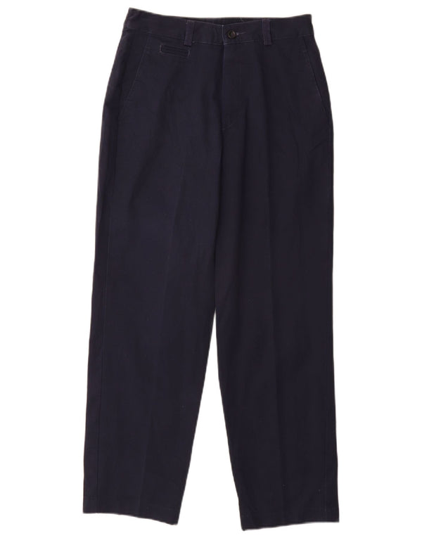 DOCKERS Pantaloni chino a vita alta da donna US 4 Small W26 L26 Blu Navy
