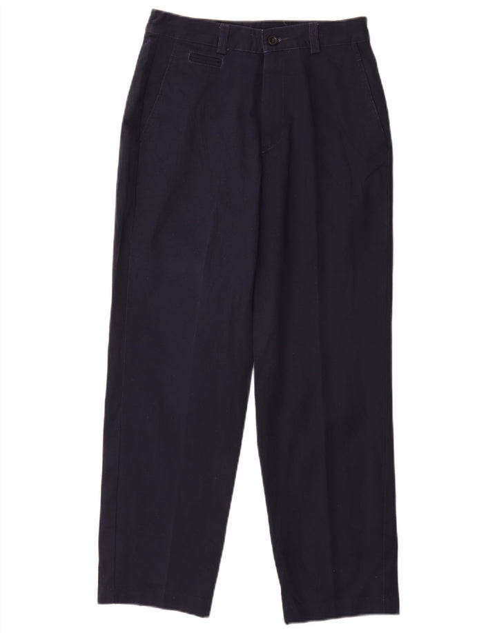 DOCKERS Pantaloni chino a vita alta da donna US 4 Small W26 L26 Blu Navy